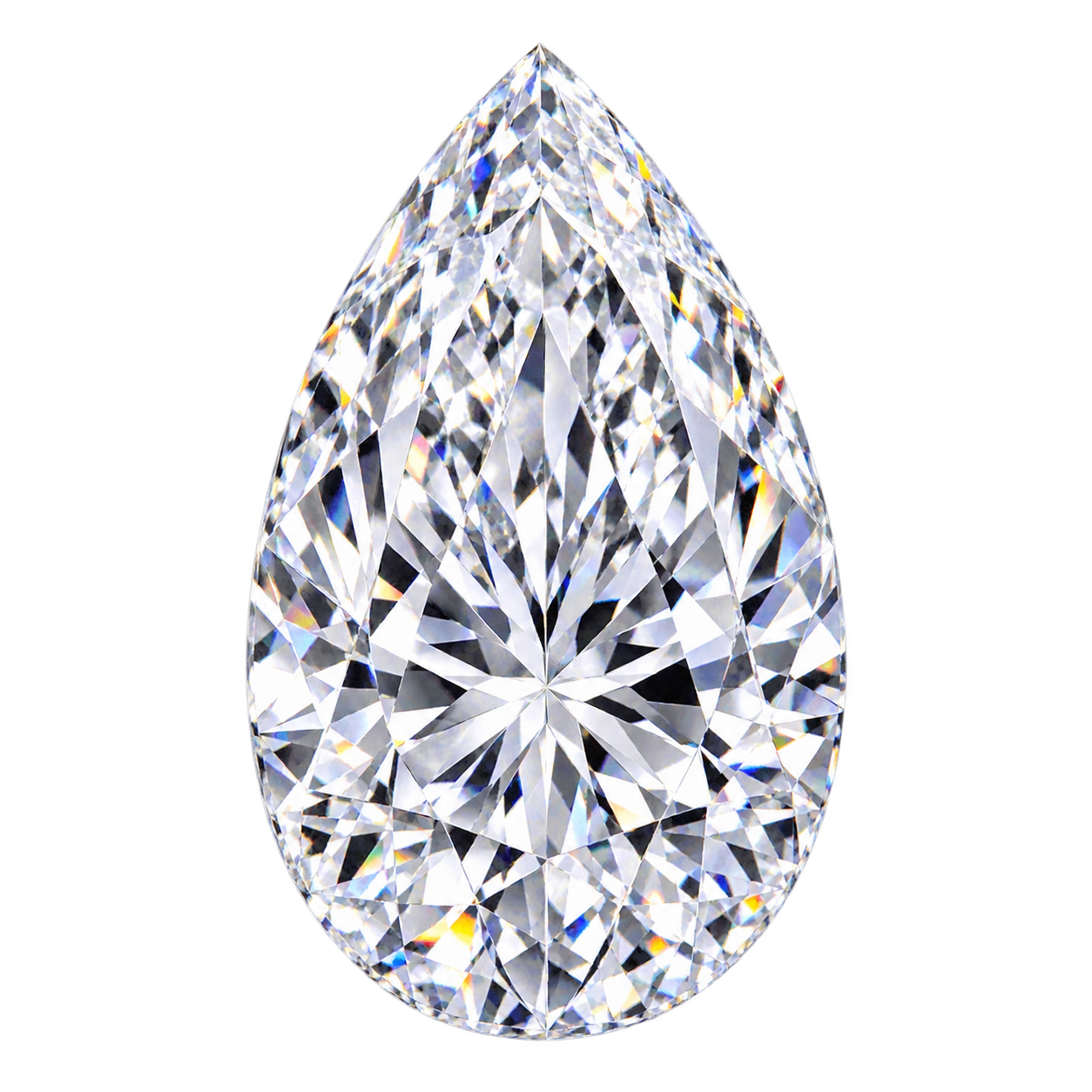 Pear diamond cut