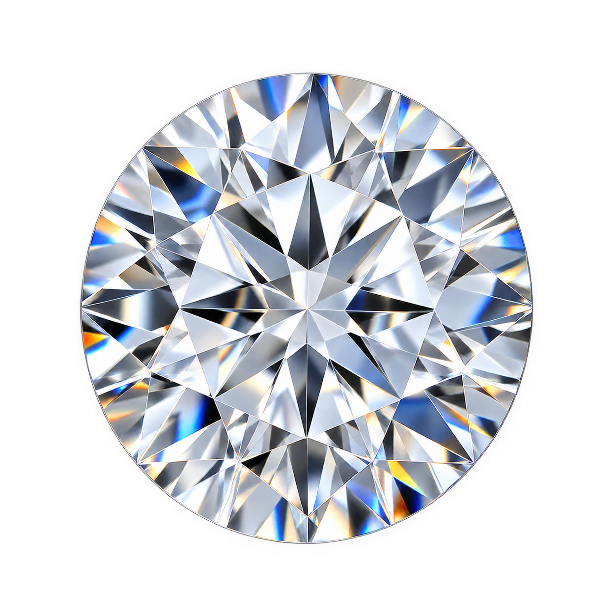 Round diamond cut